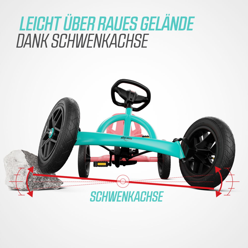 BERG Gokart Buddy Lua türkis/pink 2.0 (Facelift)